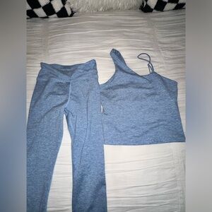 One Shoulder Convertible Tank + Wrap Leggings